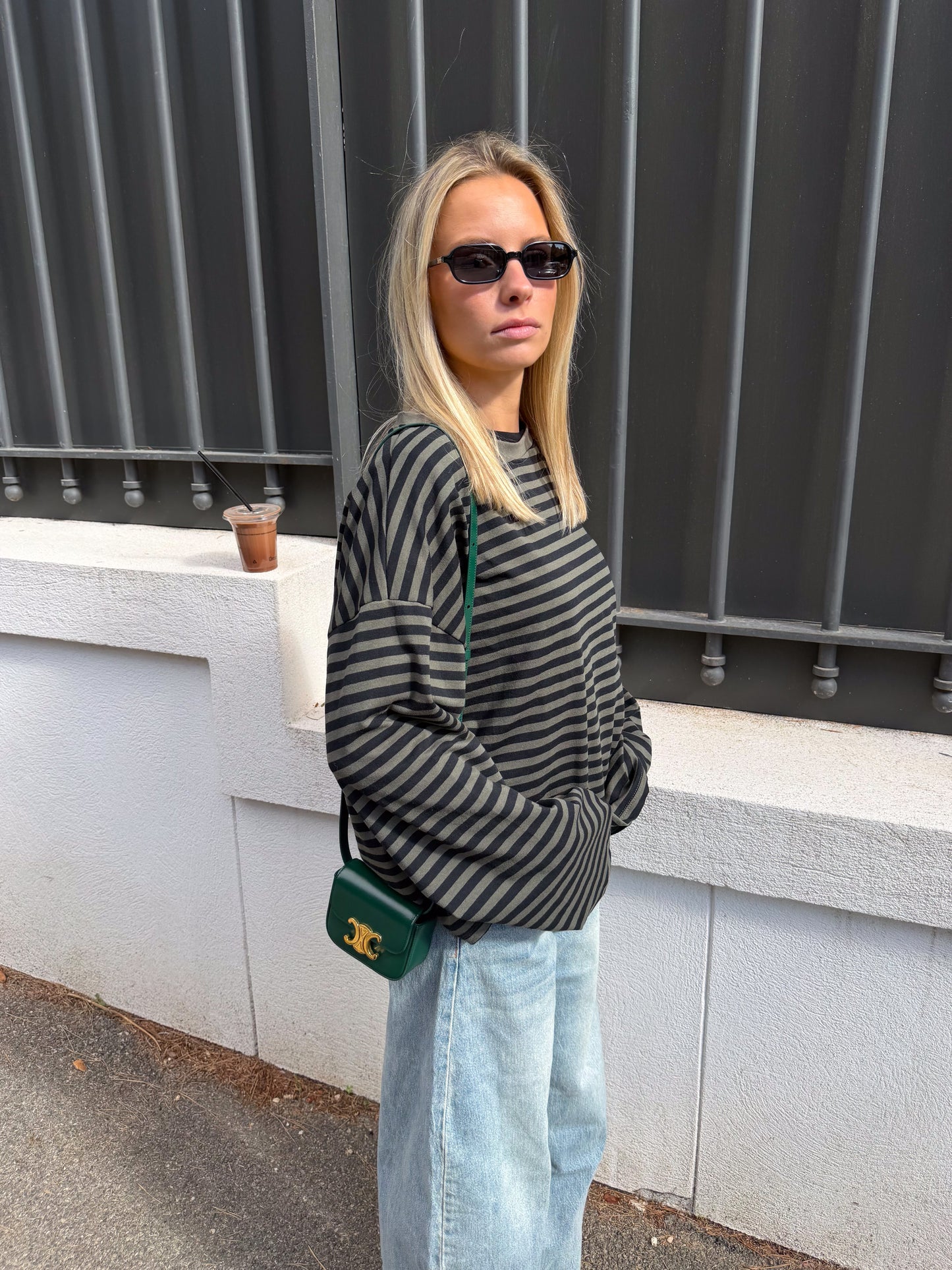 Océane T-Shirt Khaki & Black