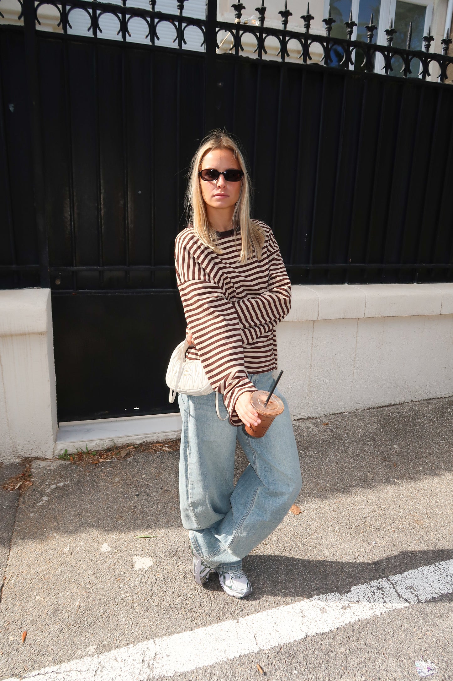 Océane T-Shirt Beige & Brown
