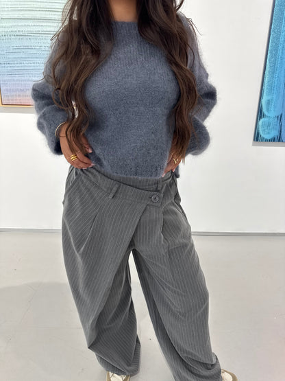Bennie Trousers Grey Striped