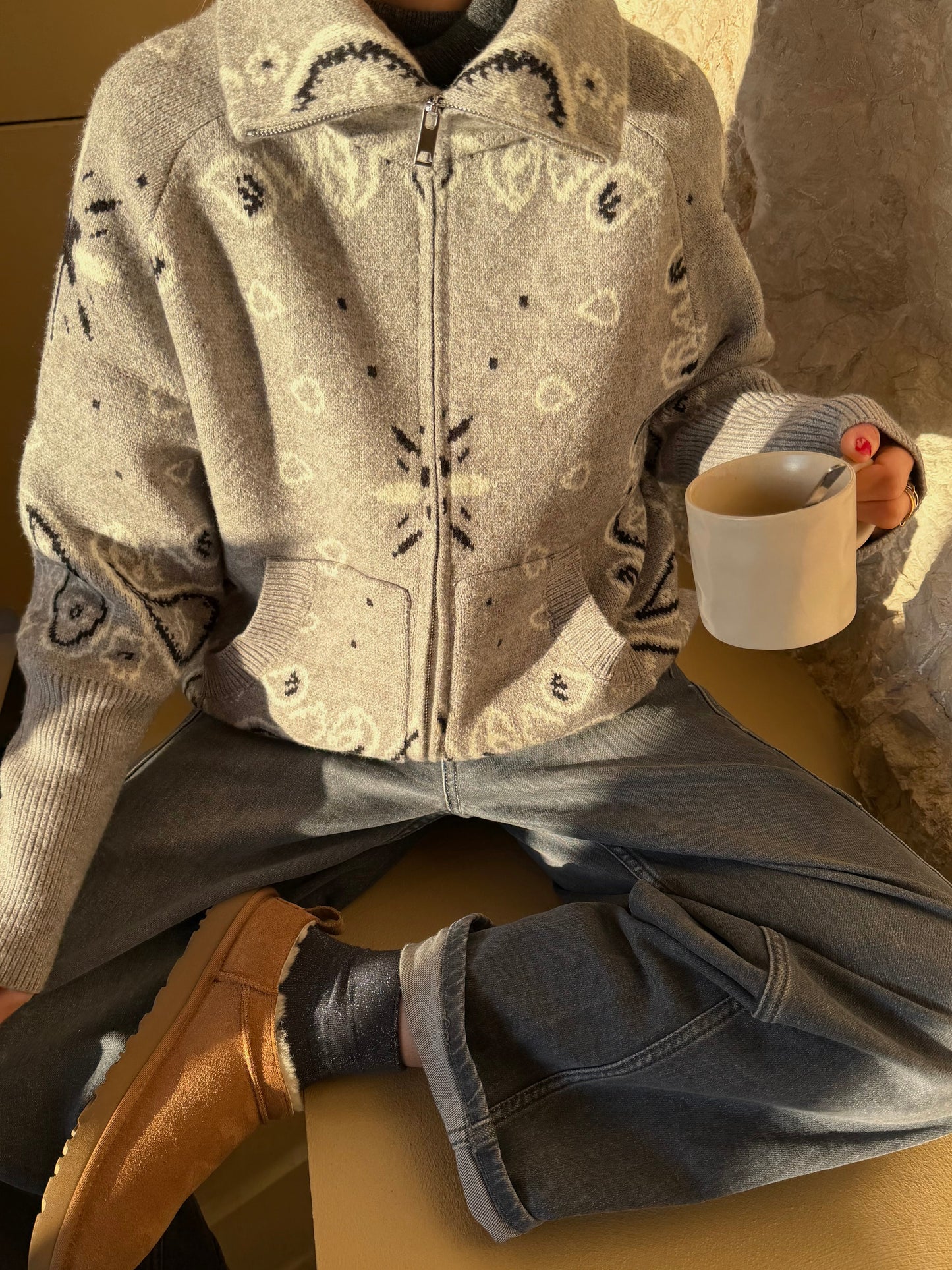 Carla Cardigan Grey
