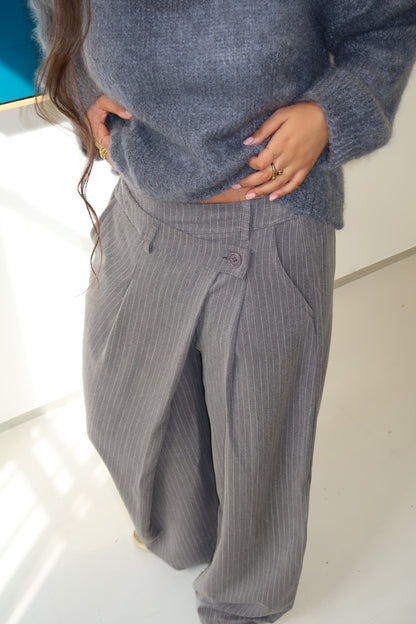 Bennie Trousers Grey Striped