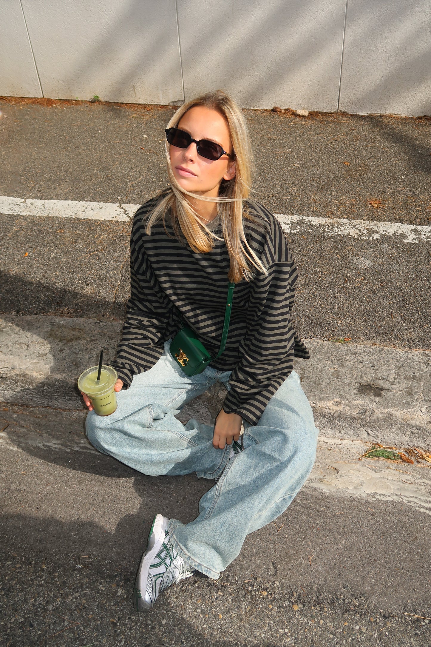 Océane T-Shirt Khaki & Black