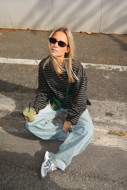 Océane T-Shirt Khaki & Black