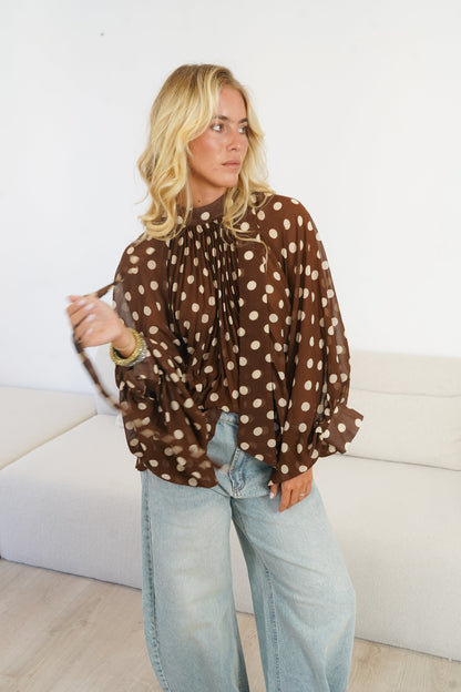 Eléanore Blouse Brown
